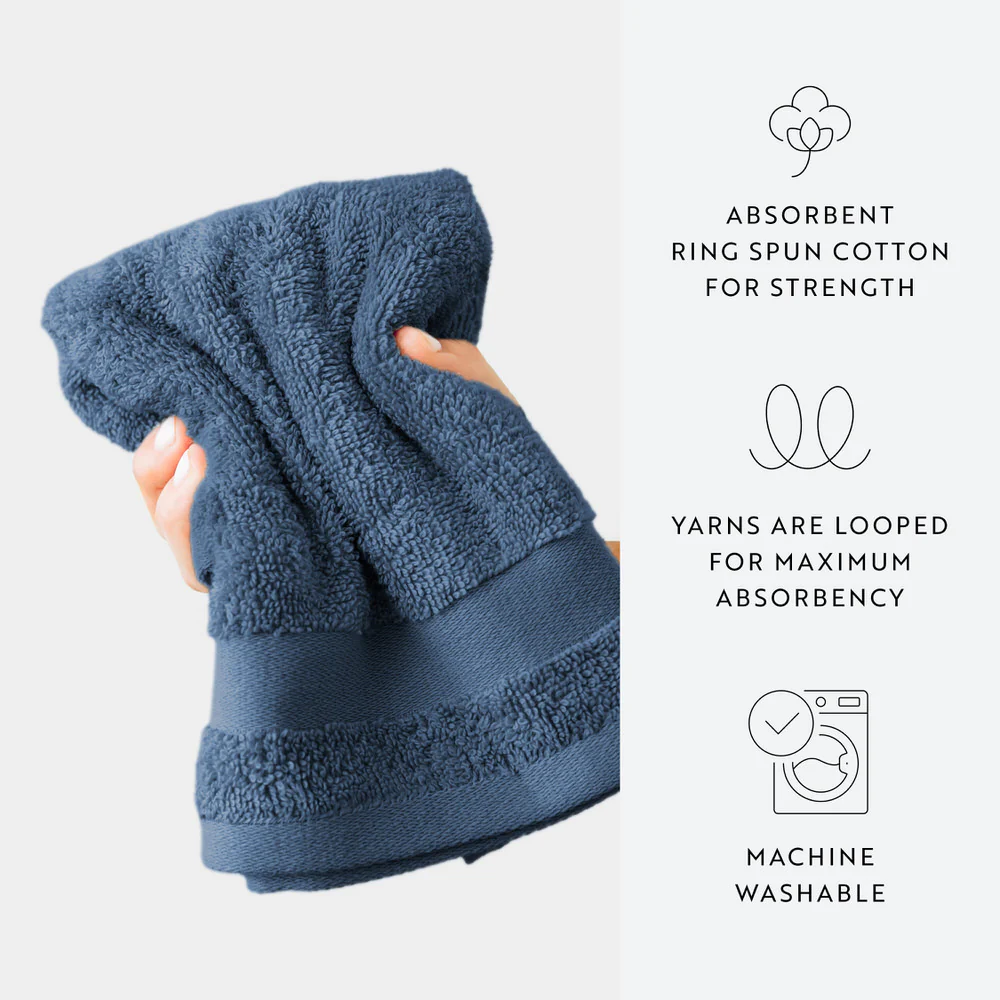 Ultra Soft 100% Cotton 4-Piece Hand Towel Set - Image 30