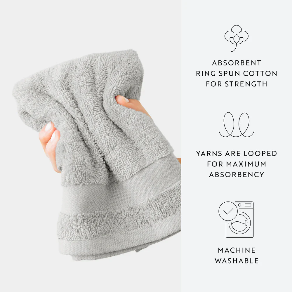 Ultra Soft 100% Cotton 4-Piece Hand Towel Set - Image 31