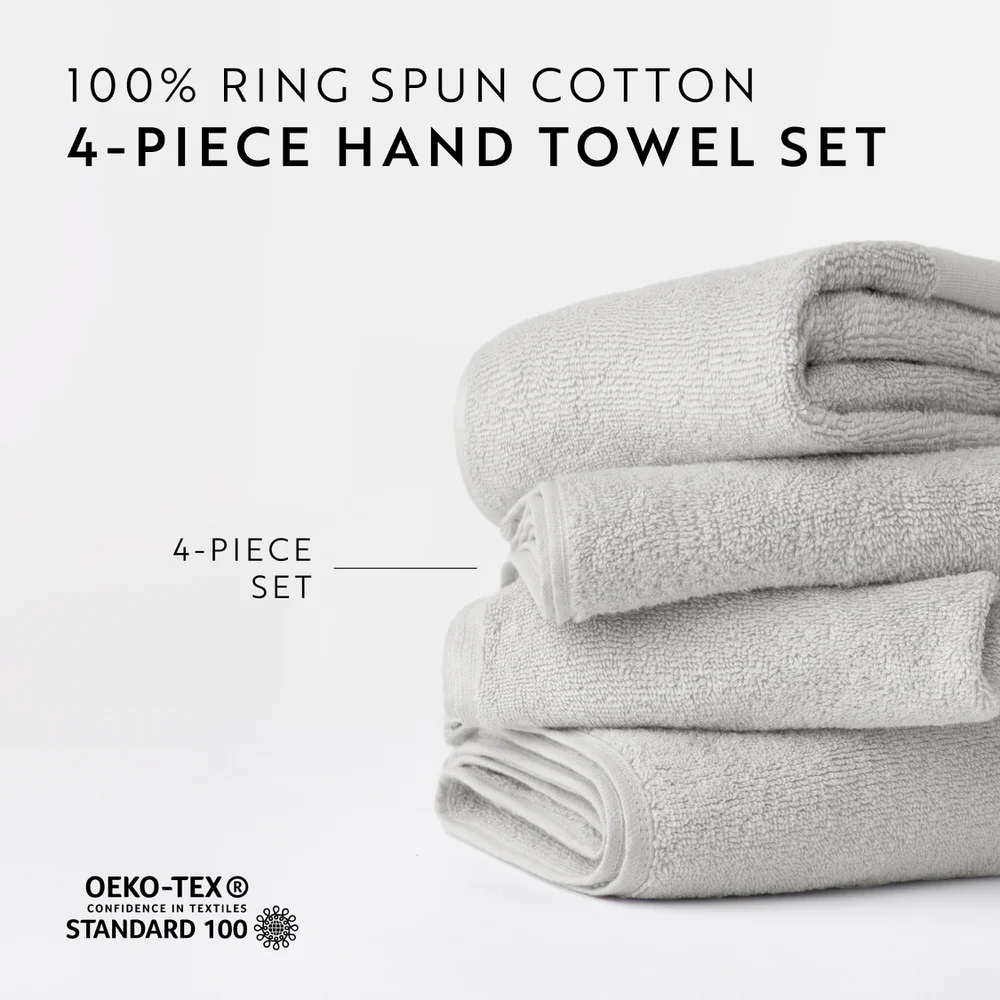 Ultra Soft 100% Cotton 4-Piece Hand Towel Set - Image 35