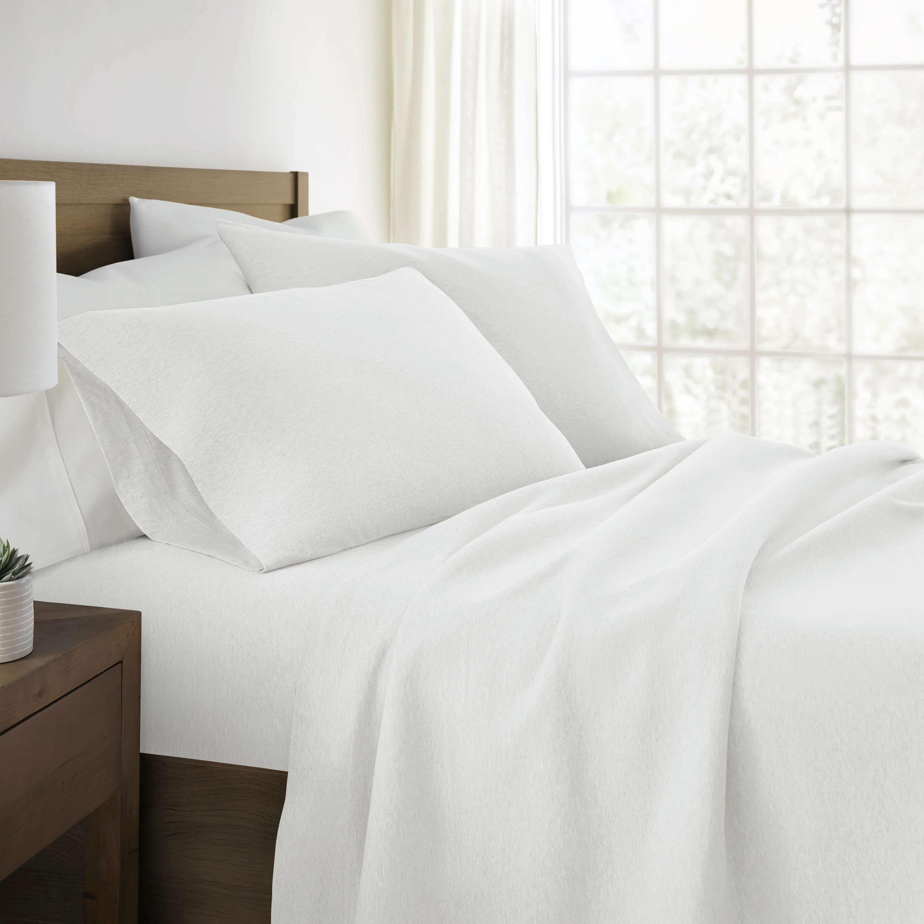 4-Piece 100% Cotton Jersey Knit Sheet Set - Image 10