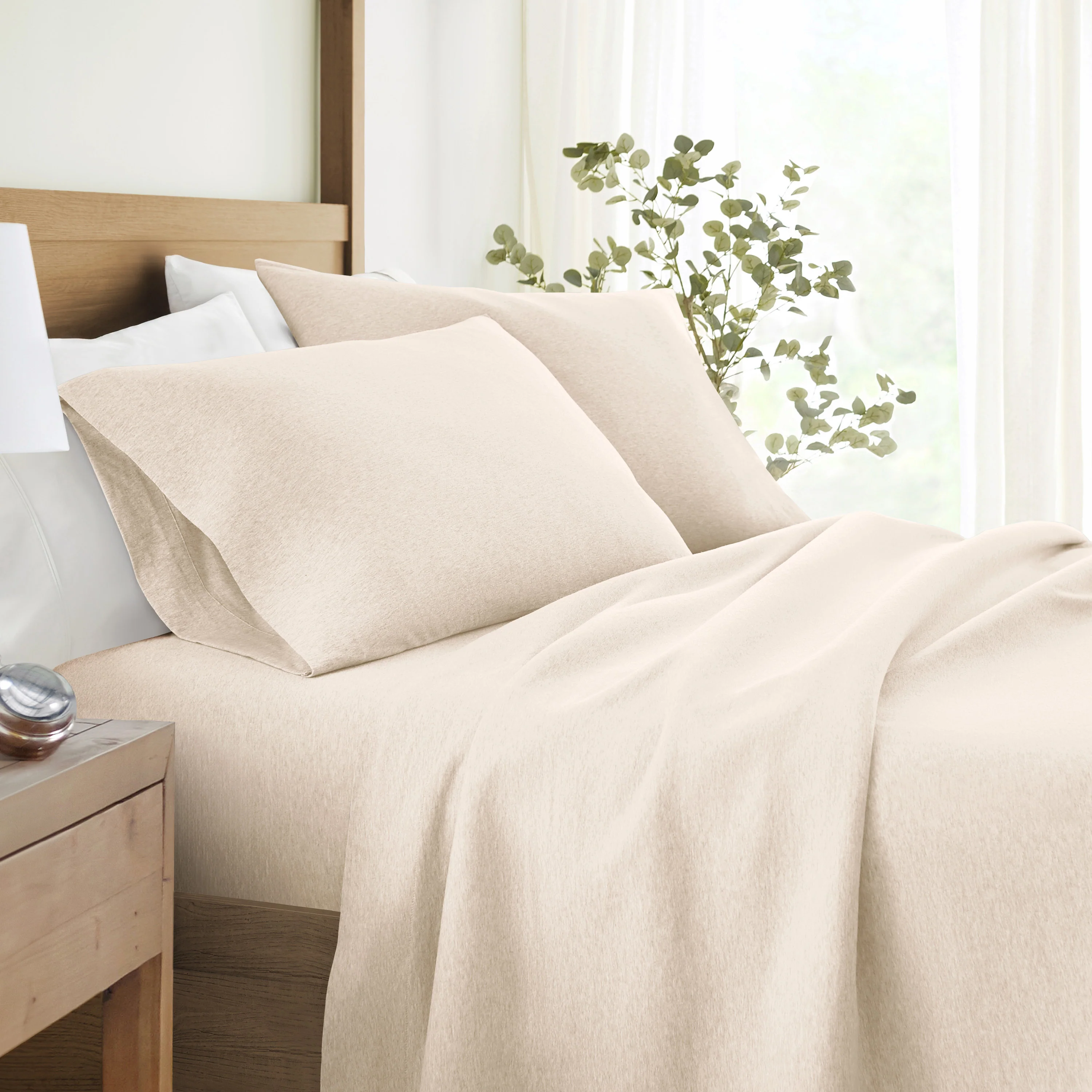 4-Piece 100% Cotton Jersey Knit Sheet Set - Image 11