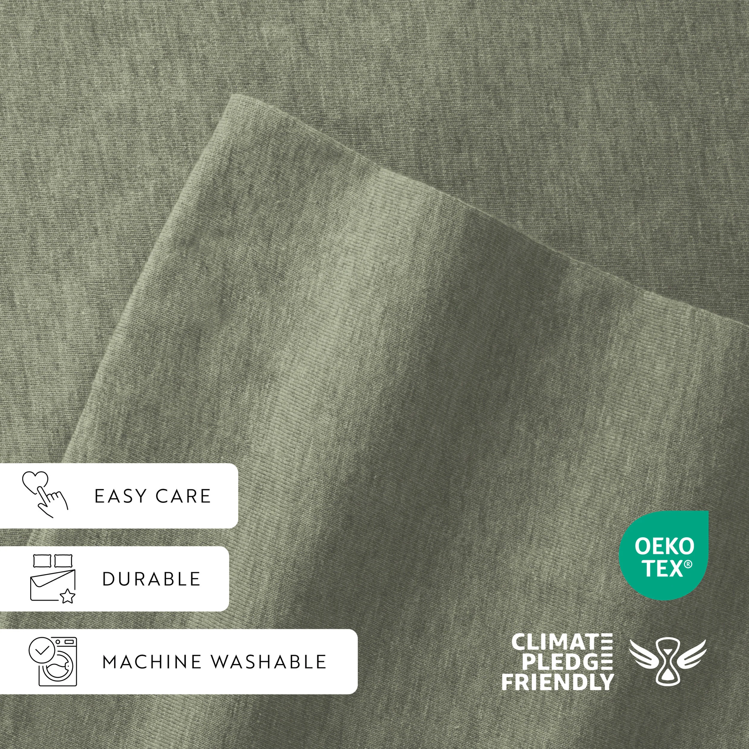 4-Piece 100% Cotton Jersey Knit Sheet Set - Image 18