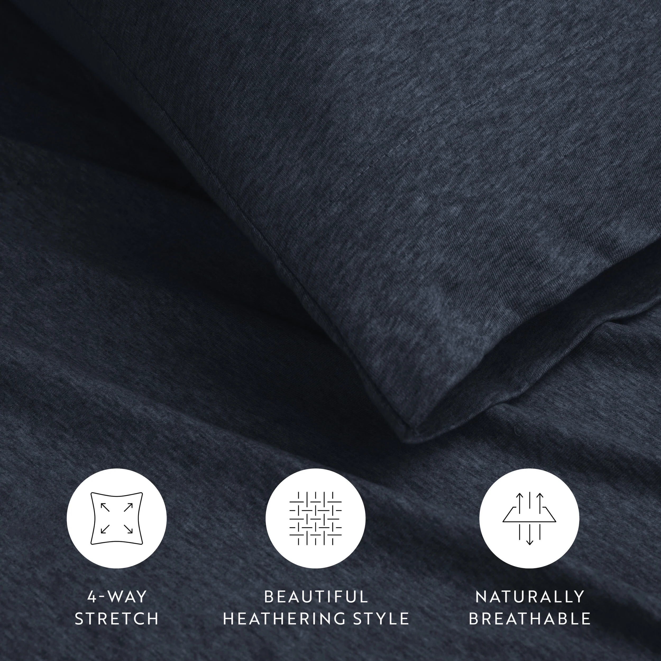 4-Piece 100% Cotton Jersey Knit Sheet Set - Image 19