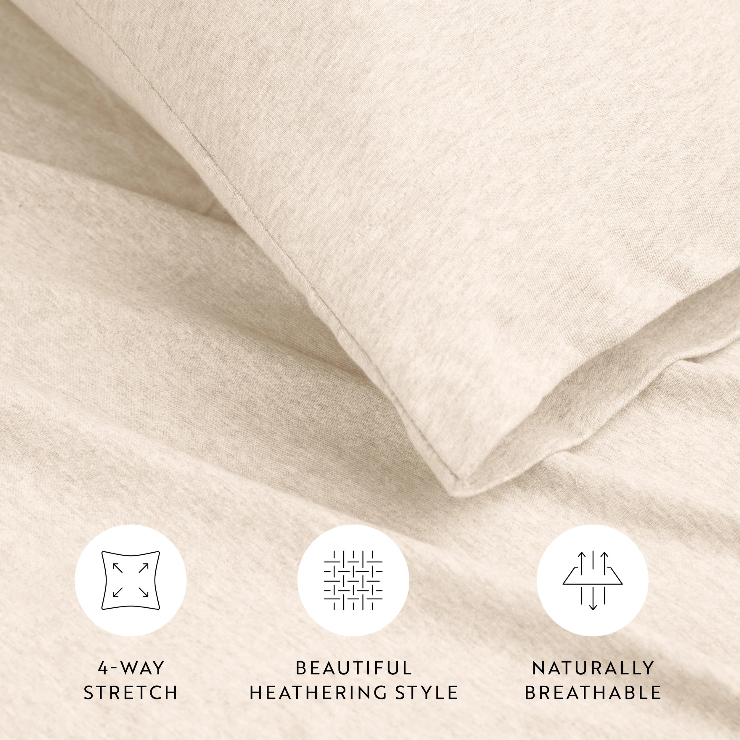 4-Piece 100% Cotton Jersey Knit Sheet Set - Image 22