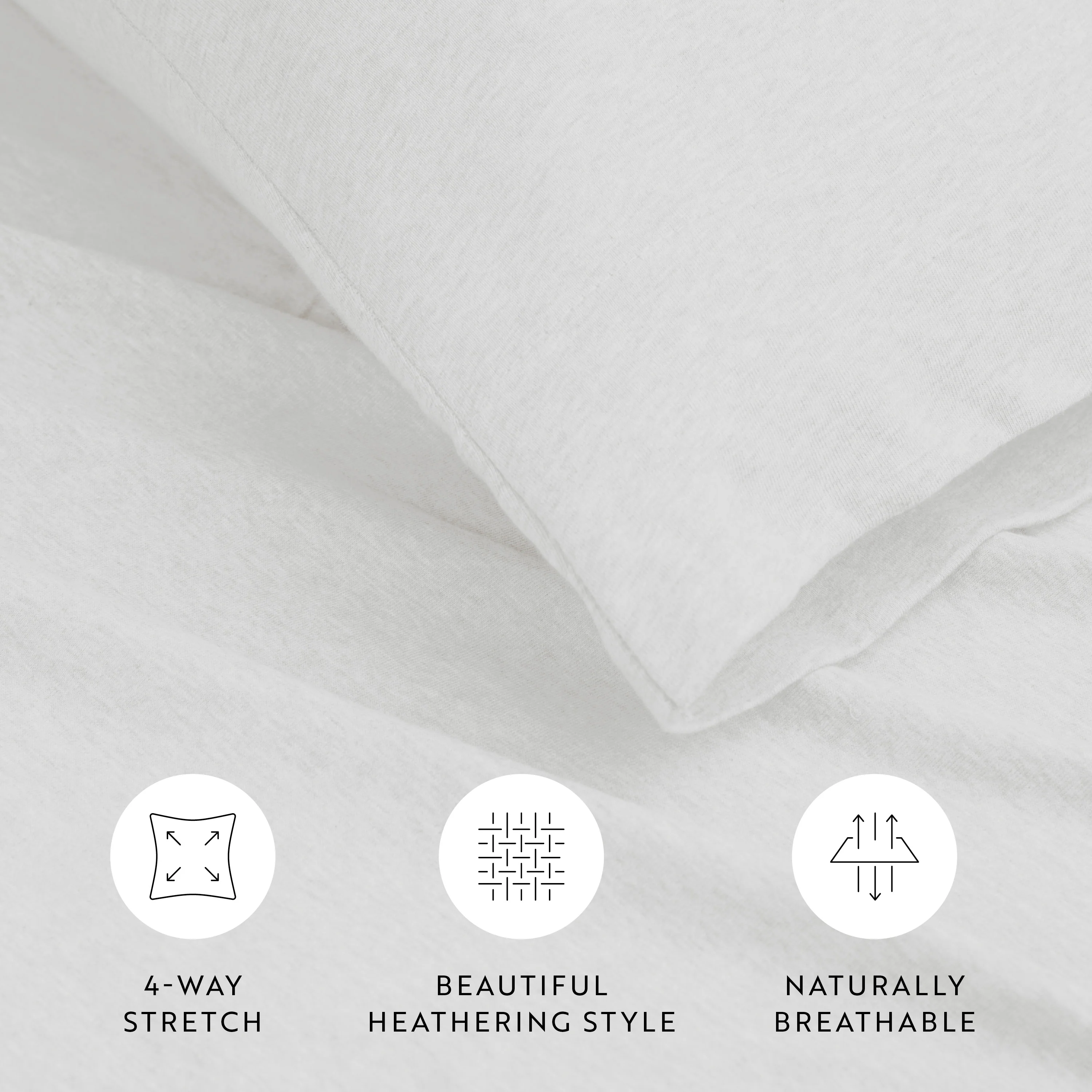 4-Piece 100% Cotton Jersey Knit Sheet Set - Image 23