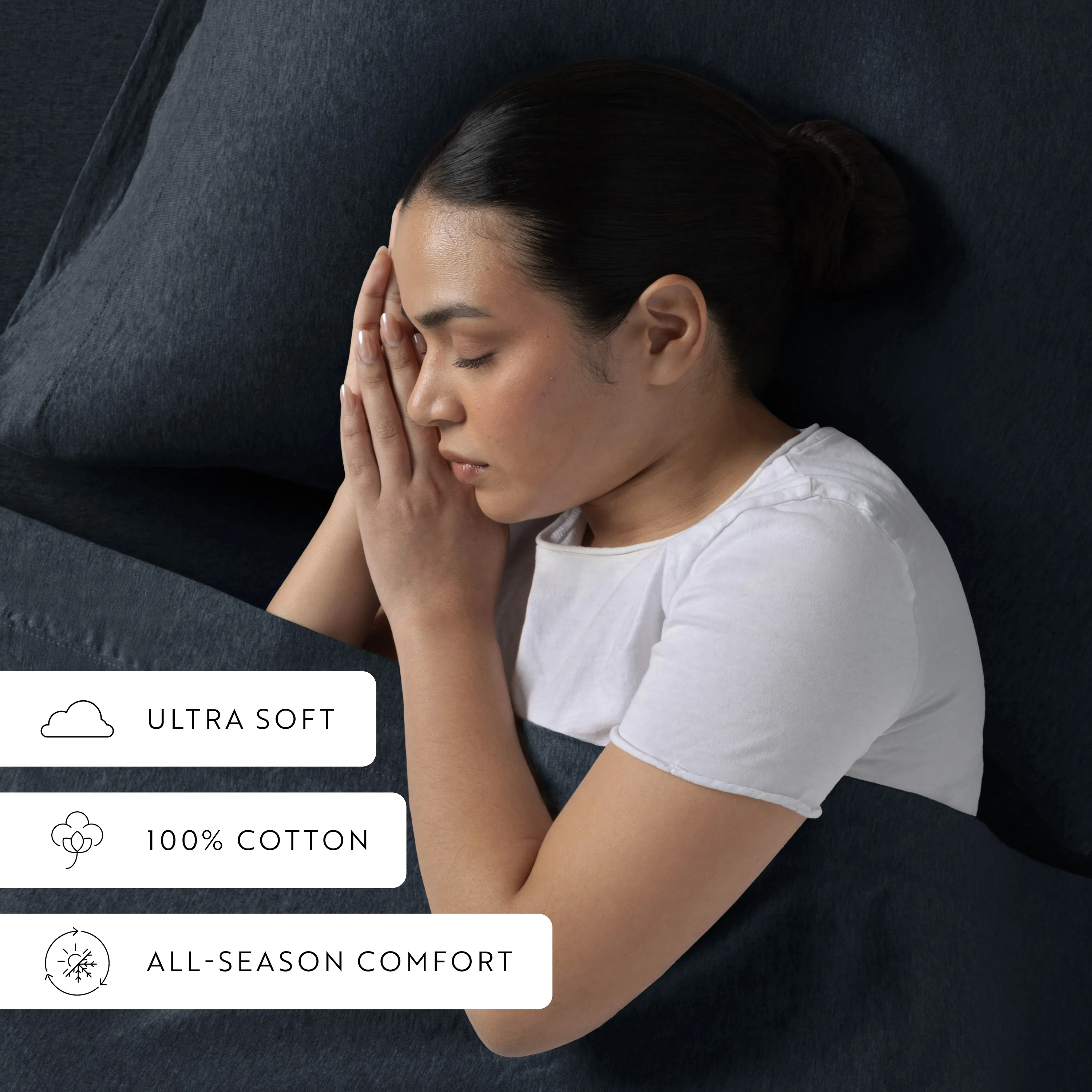 4-Piece 100% Cotton Jersey Knit Sheet Set - Image 25