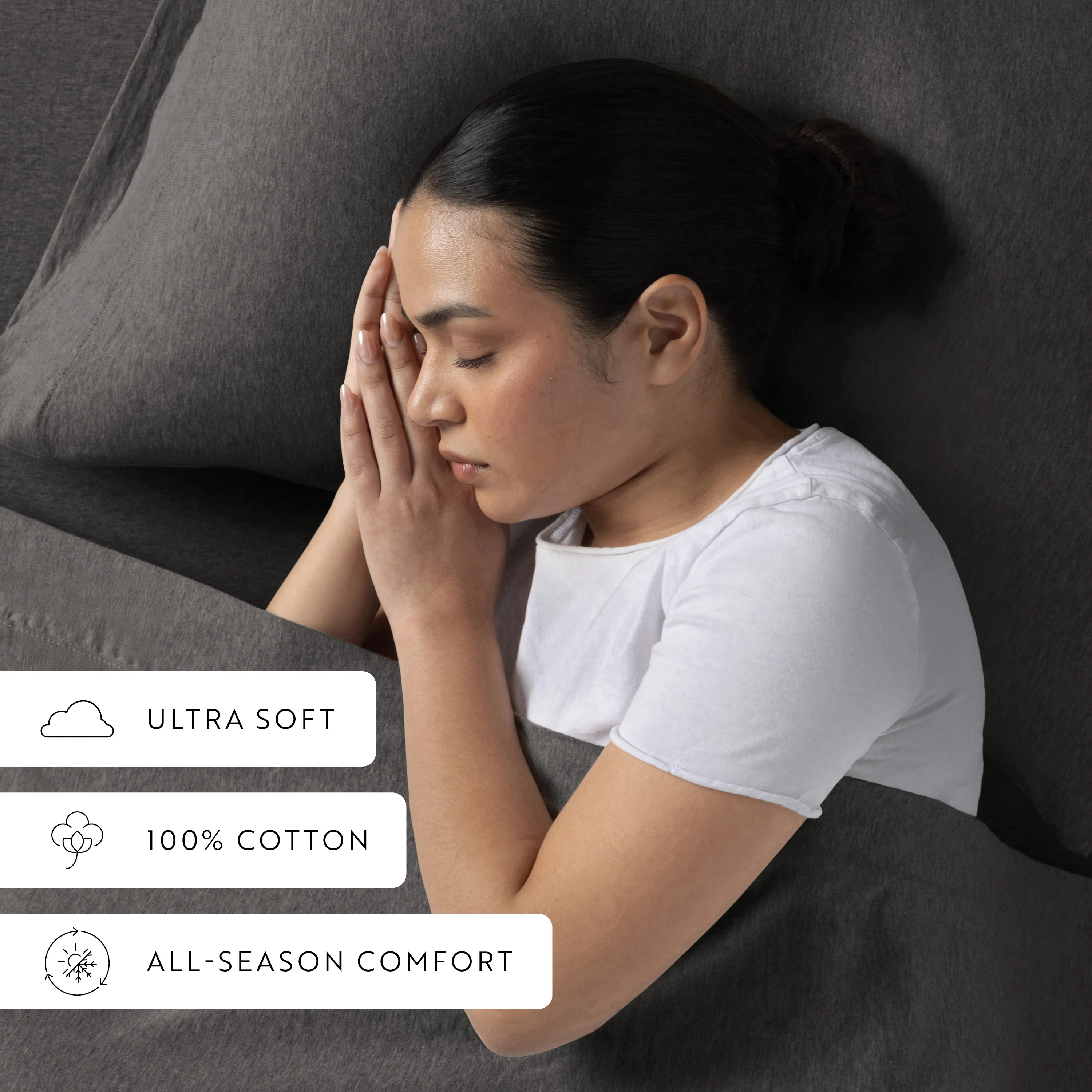 4-Piece 100% Cotton Jersey Knit Sheet Set - Image 27