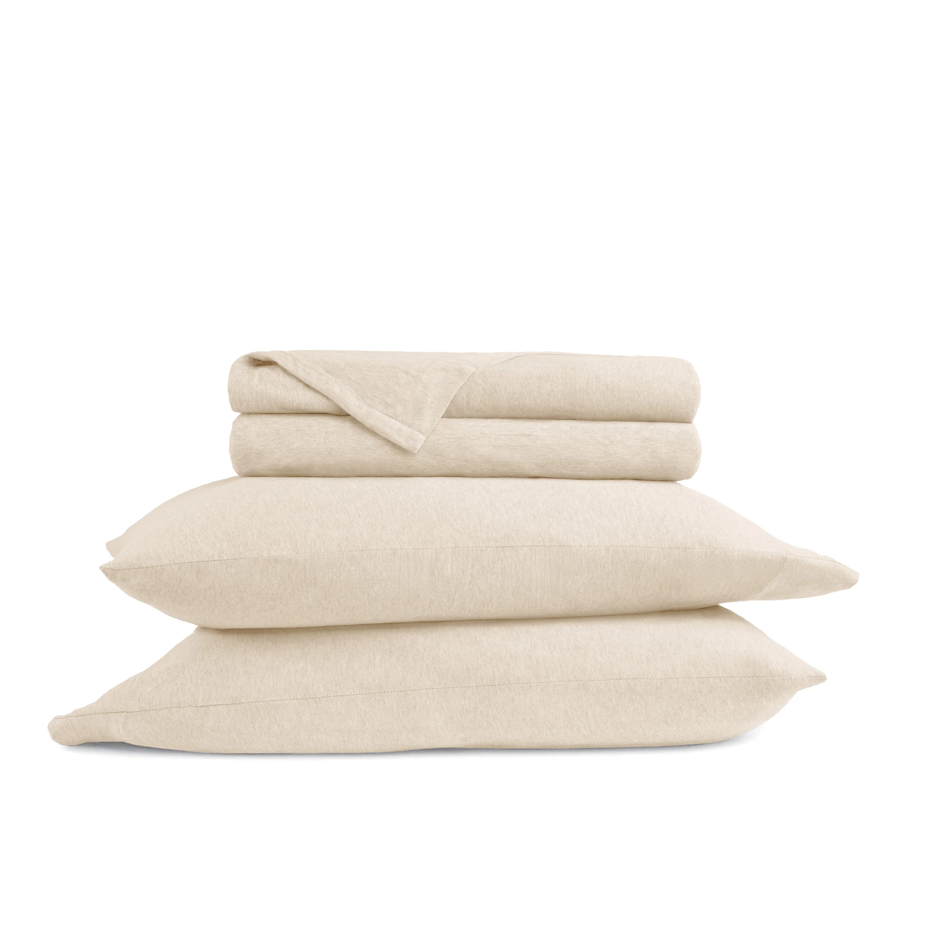 4-Piece 100% Cotton Jersey Knit Sheet Set - Image 5
