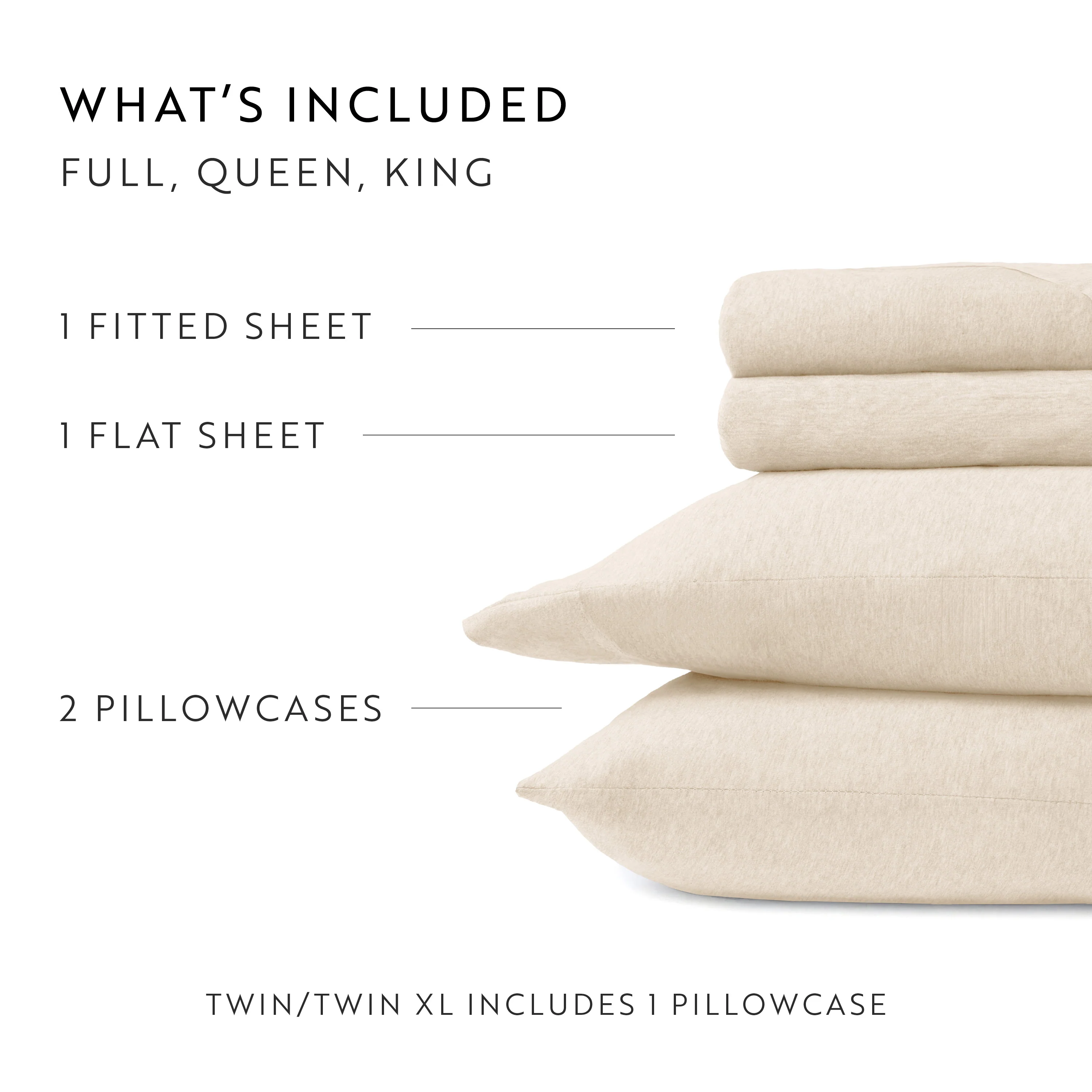 4-Piece 100% Cotton Jersey Knit Sheet Set - Image 52