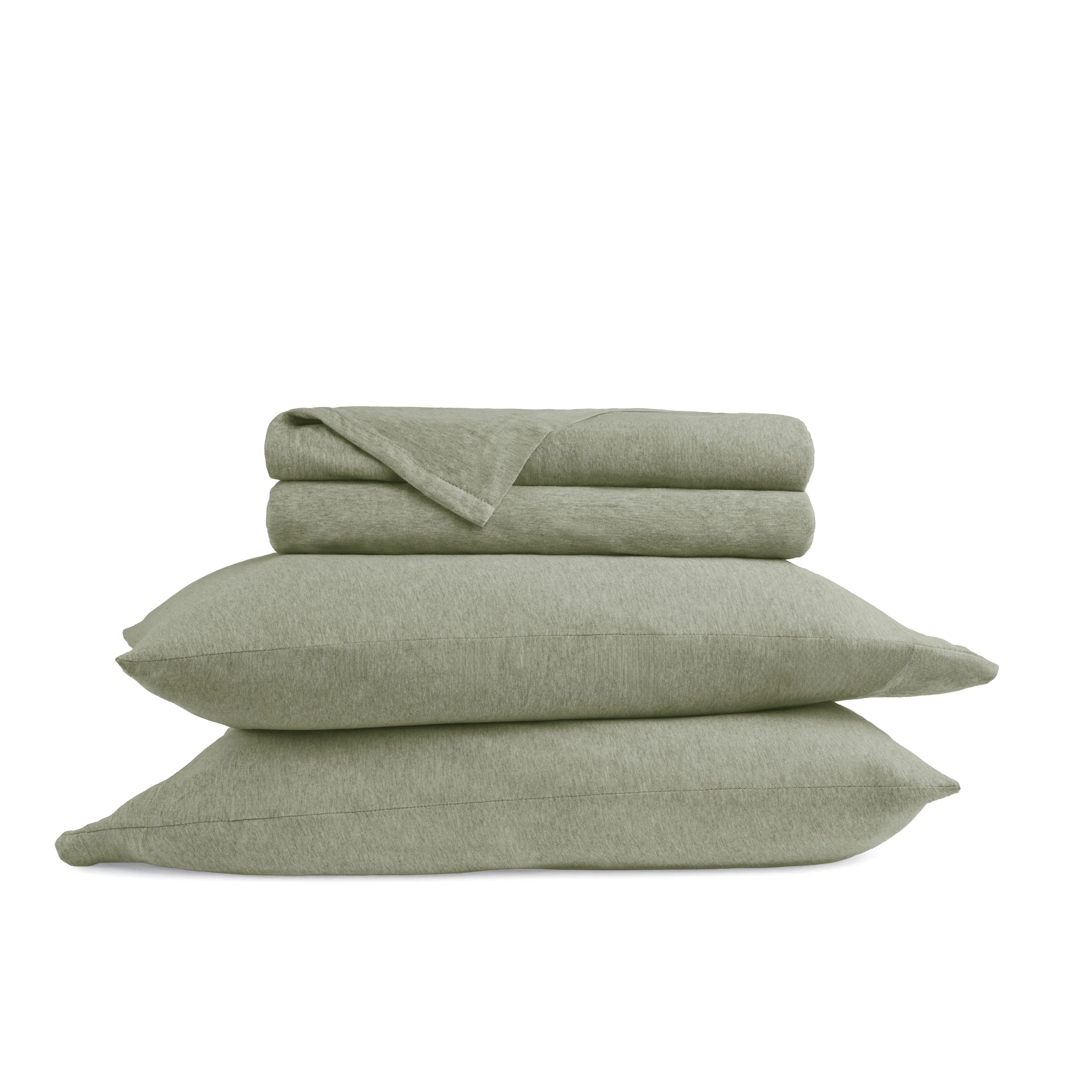 4-Piece 100% Cotton Jersey Knit Sheet Set - Image 6