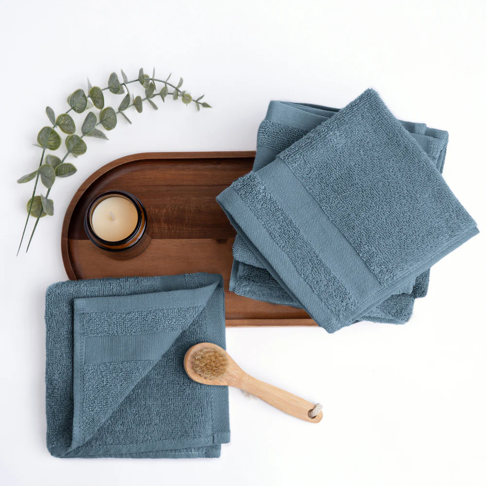 Ultra Soft 100% Cotton 6-Piece Washcloth Set - Image 10