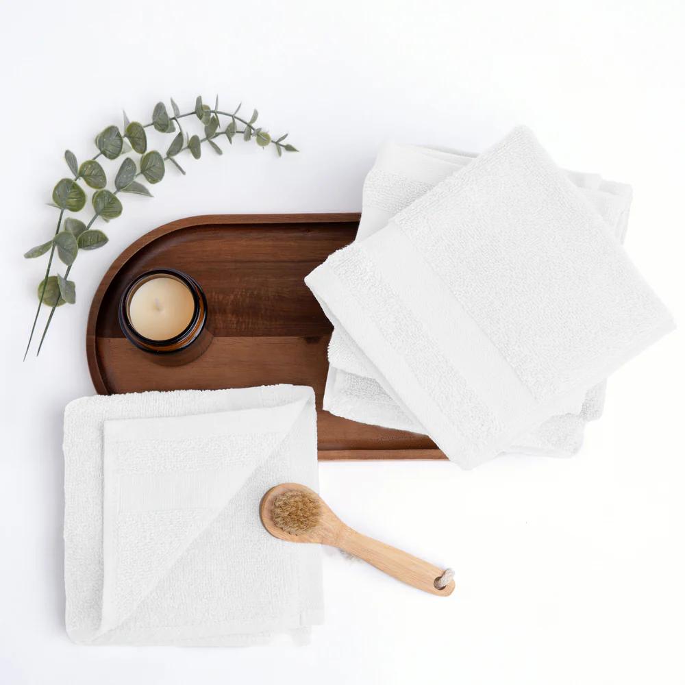 Ultra Soft 100% Cotton 6-Piece Washcloth Set - Image 12