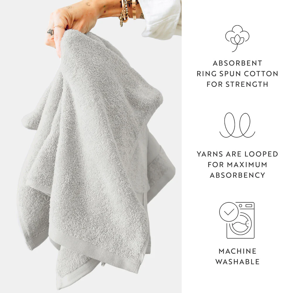 Ultra Soft 100% Cotton 6-Piece Washcloth Set - Image 25