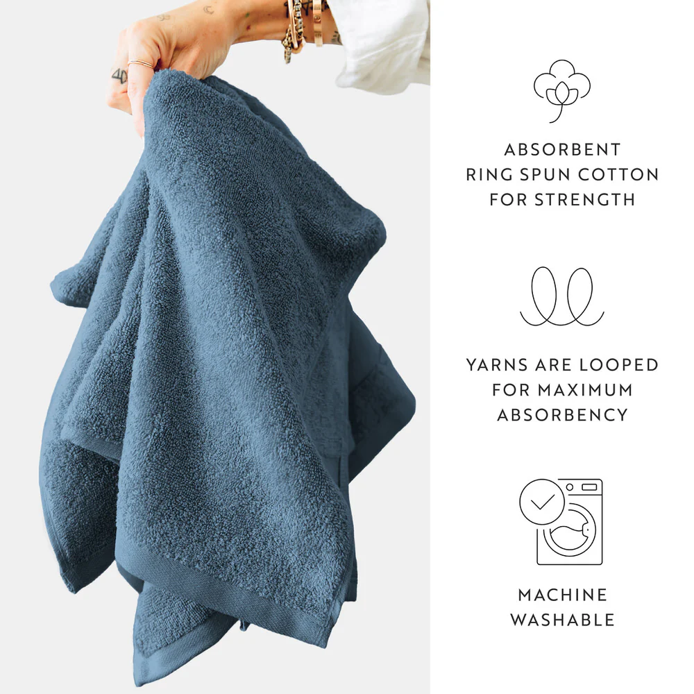 Ultra Soft 100% Cotton 6-Piece Washcloth Set - Image 26