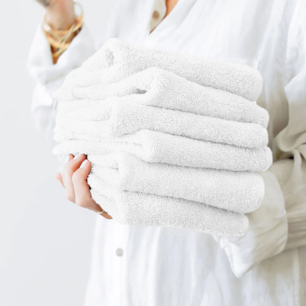 Ultra Soft 100% Cotton 6-Piece Washcloth Set - Image 4