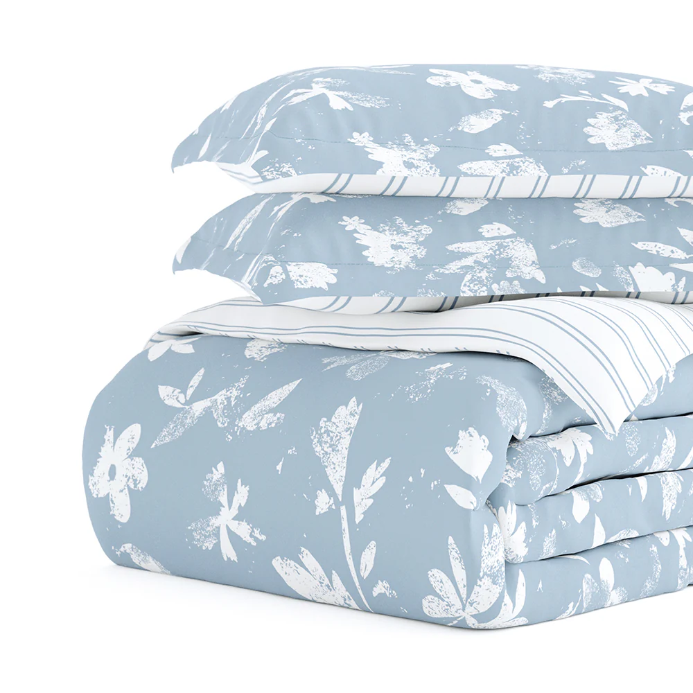 Country Home Pattern 3-Piece Reversible Duvet Cover Set - Image 7