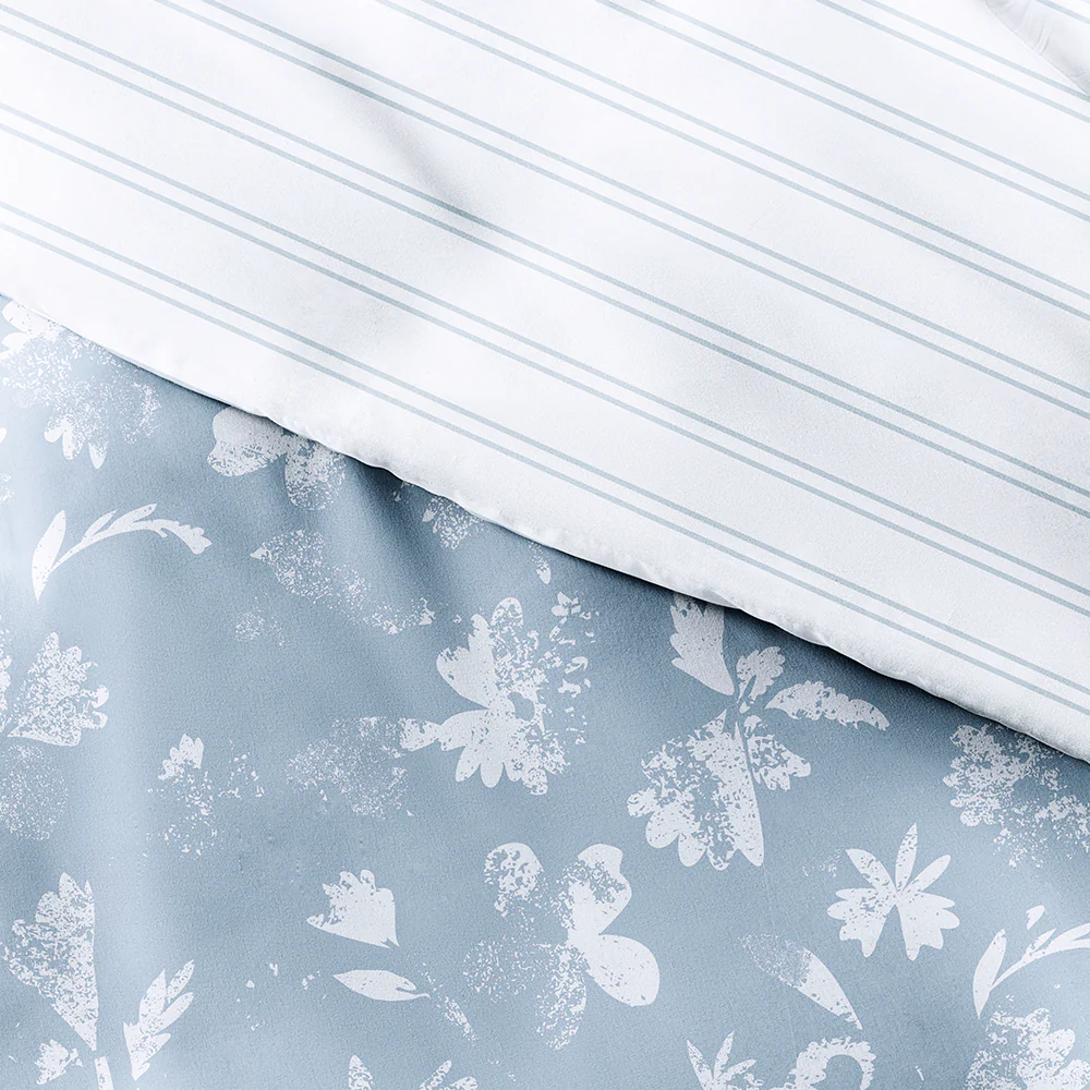 Country Home Pattern 3-Piece Reversible Duvet Cover Set - Image 9
