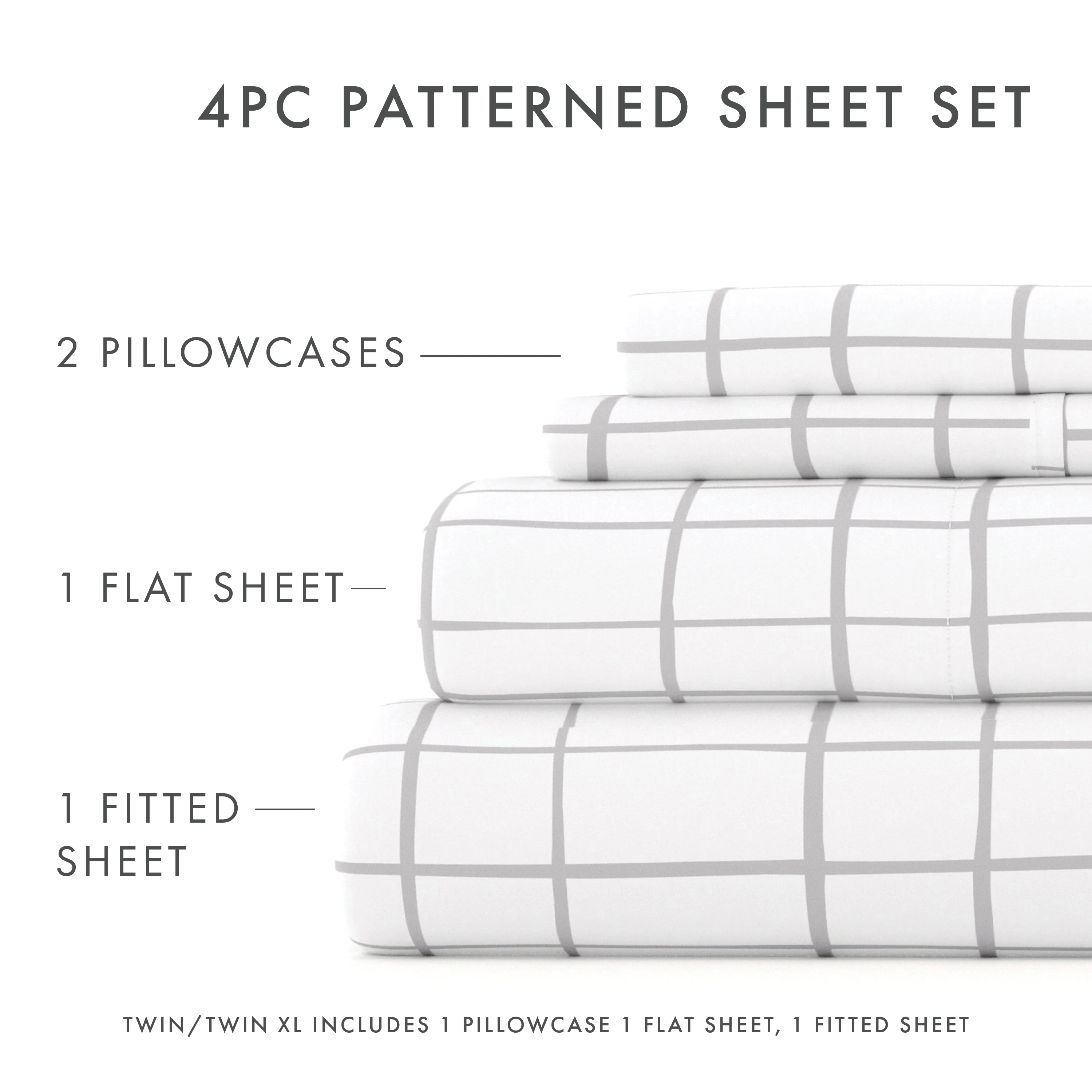 Crossroad Pattern 4-Piece Sheet Set - Image 5