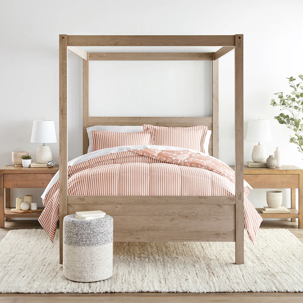 Daisy Medallion Reversible Down-Alternative Comforter Set - Image 29