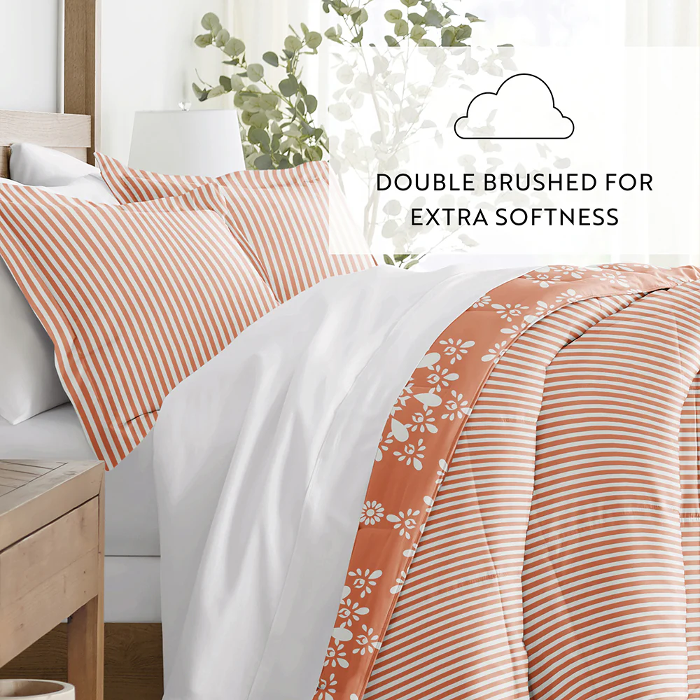 Daisy Medallion Reversible Down-Alternative Comforter Set - Image 41
