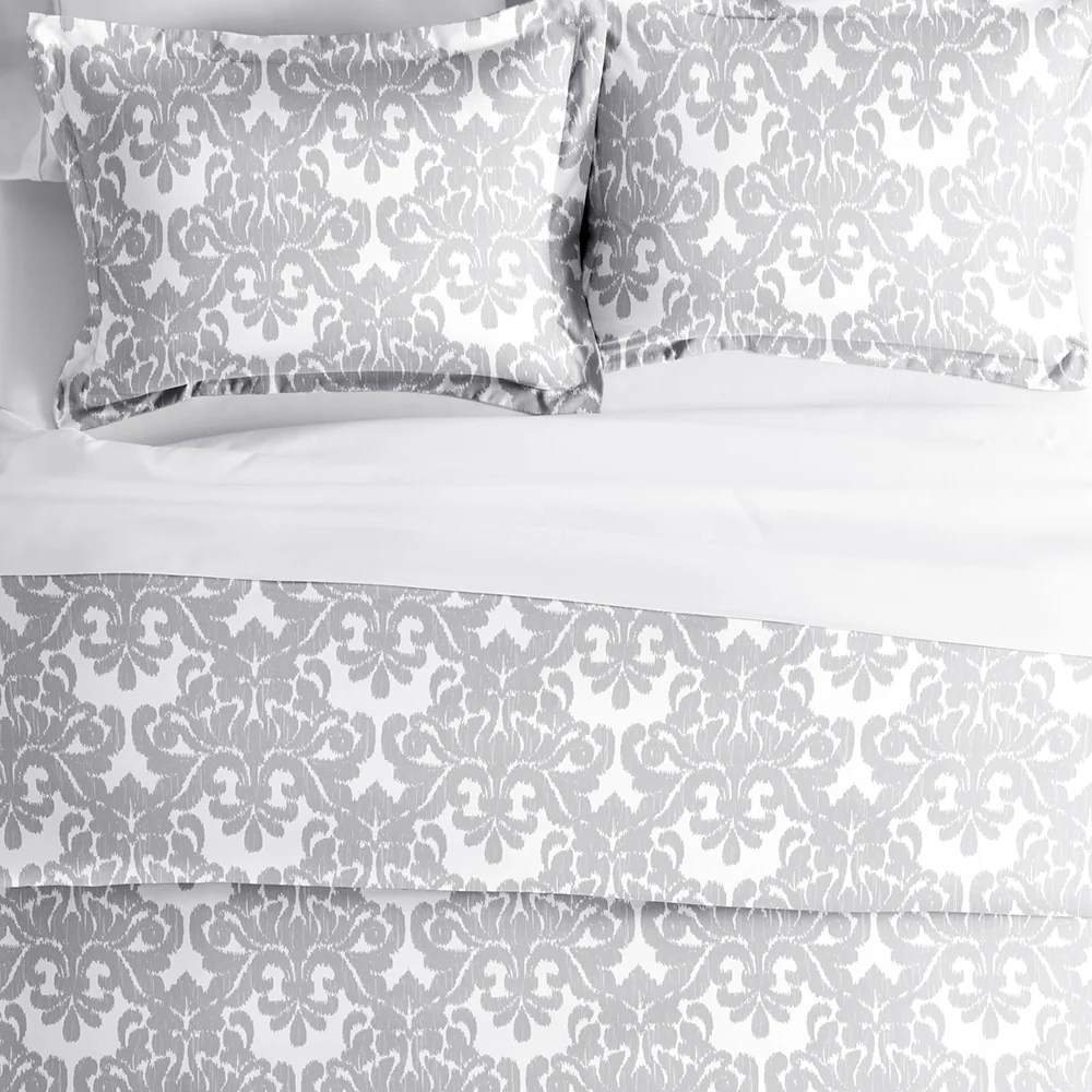 Soft Damask Pattern 3-Piece Duvet Cover Set - Image 3