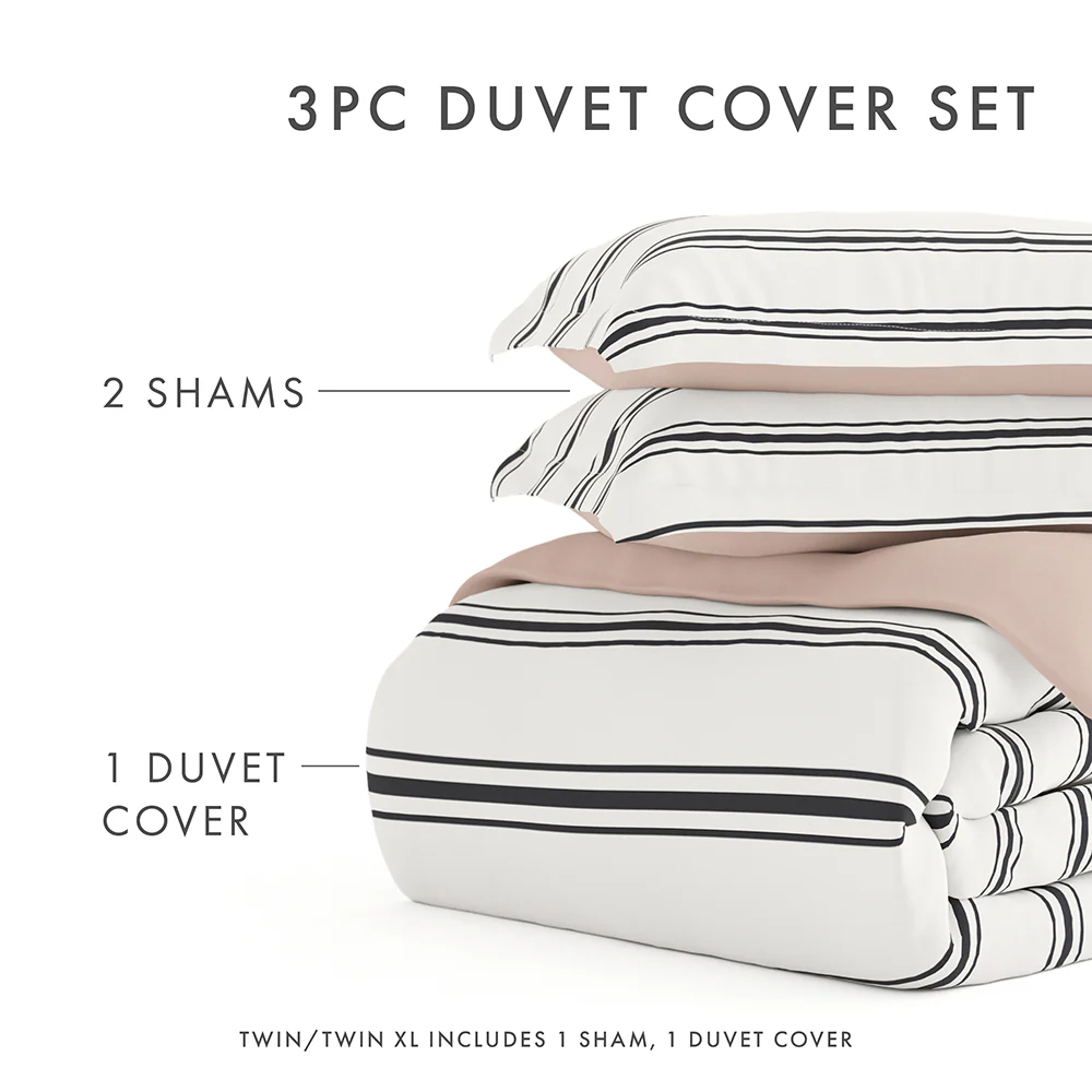 Desert Stripe Pattern 3-Piece Reversible Duvet Cover Set - Image 26