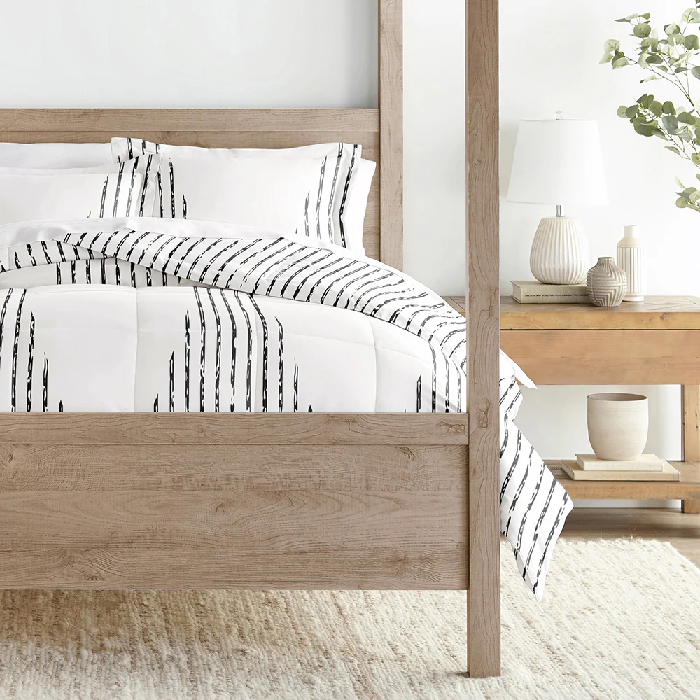 Diamond Stripe Down-Alternative Comforter Set - Image 3
