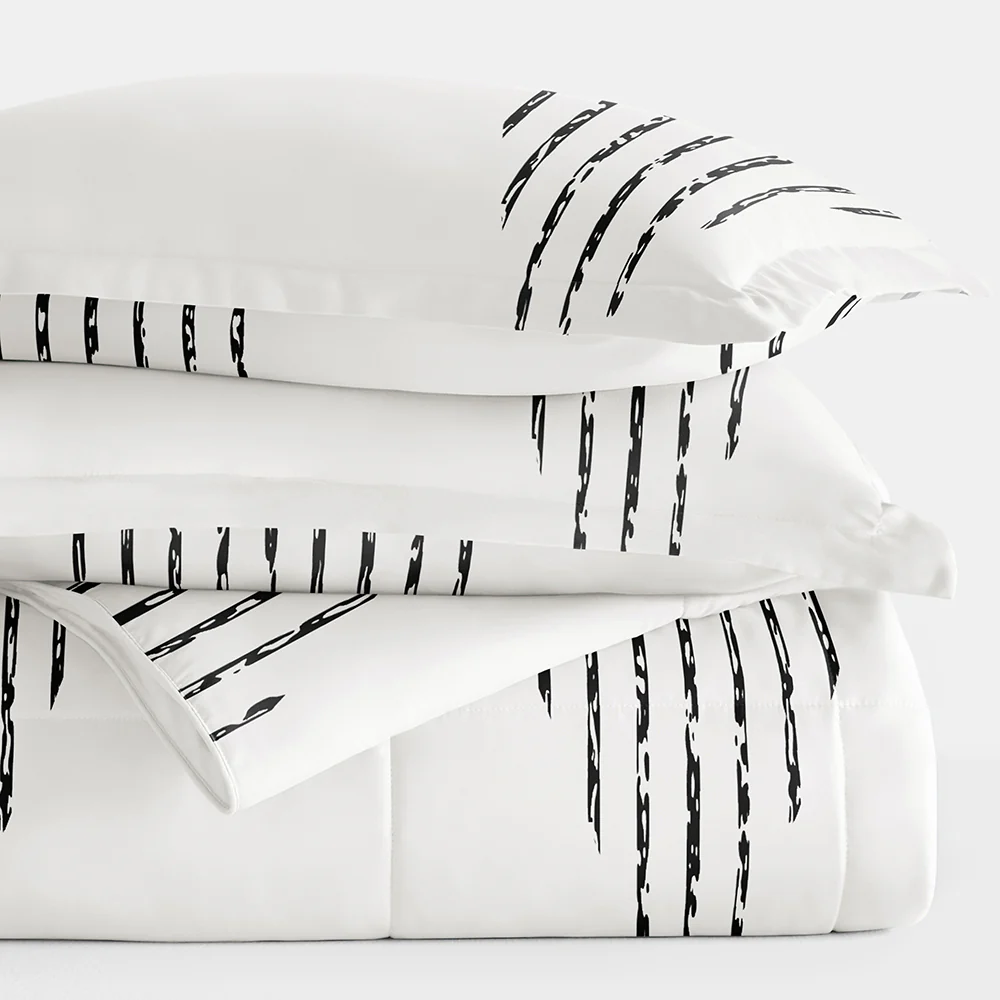 Diamond Stripe Down-Alternative Comforter Set - Image 5