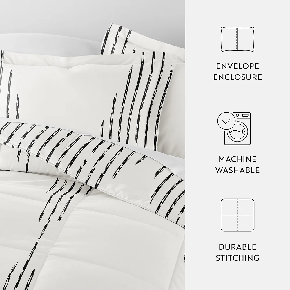 Diamond Stripe Down-Alternative Comforter Set - Image 8