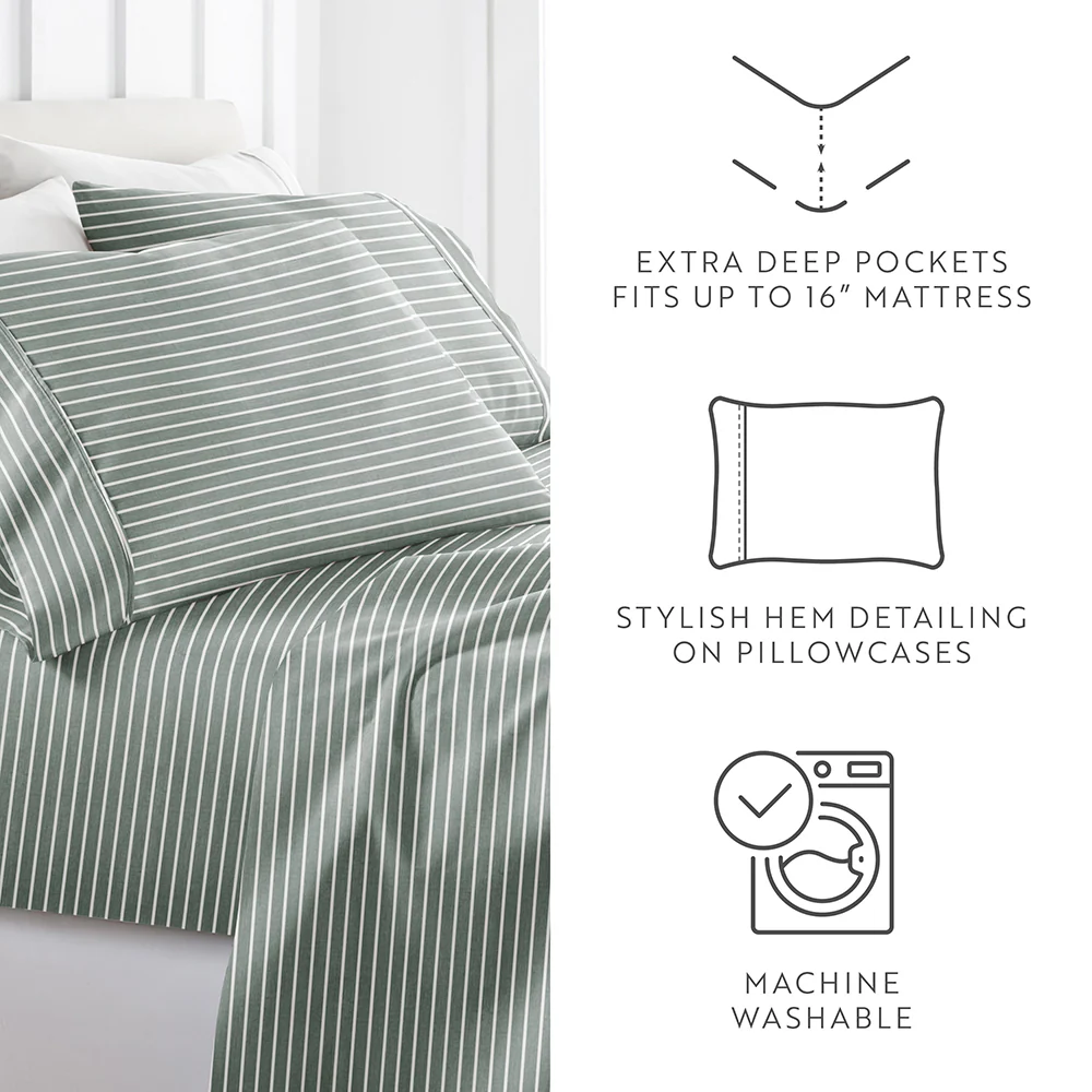 Distressed Awning Stripe 4-Piece Pattern Sheet Set - Image 26
