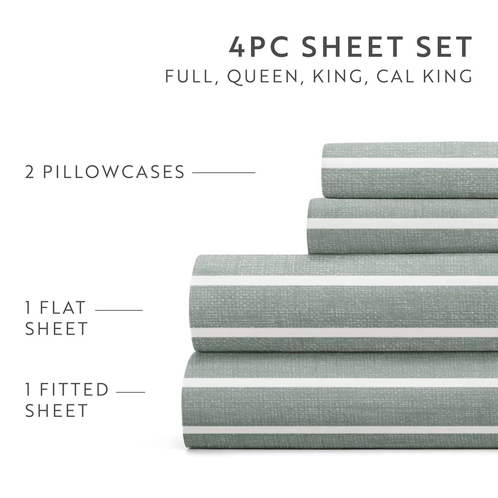 Distressed Awning Stripe 4-Piece Pattern Sheet Set - Image 34