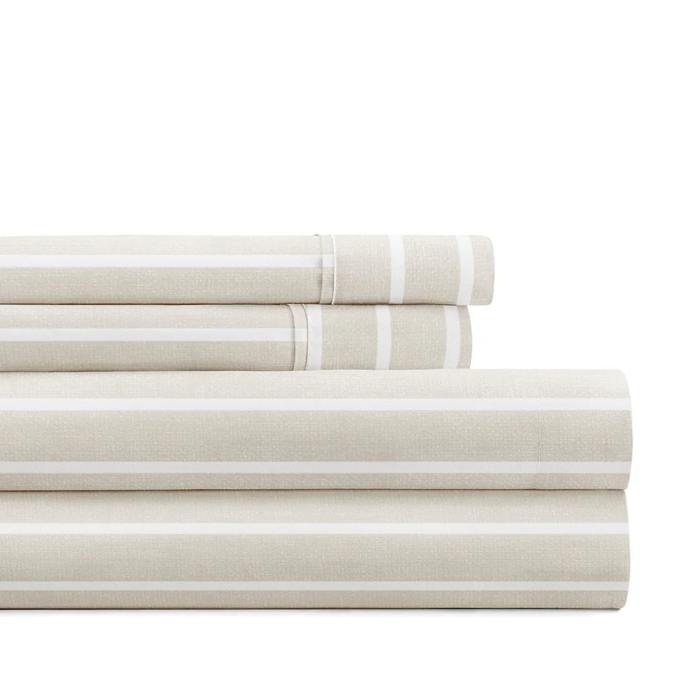 Distressed Awning Stripe 4-Piece Pattern Sheet Set - Image 4