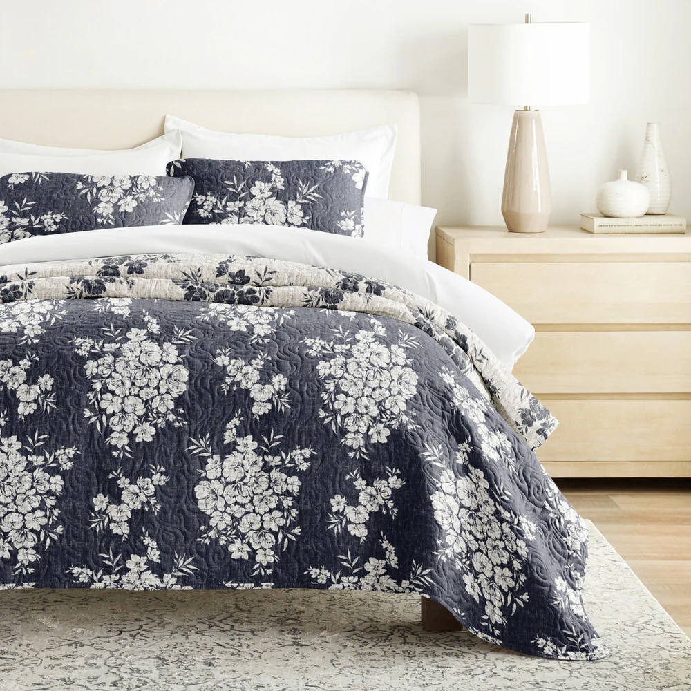 Distressed Bouquet Reversible Quilted Coverlet Set - Image 12