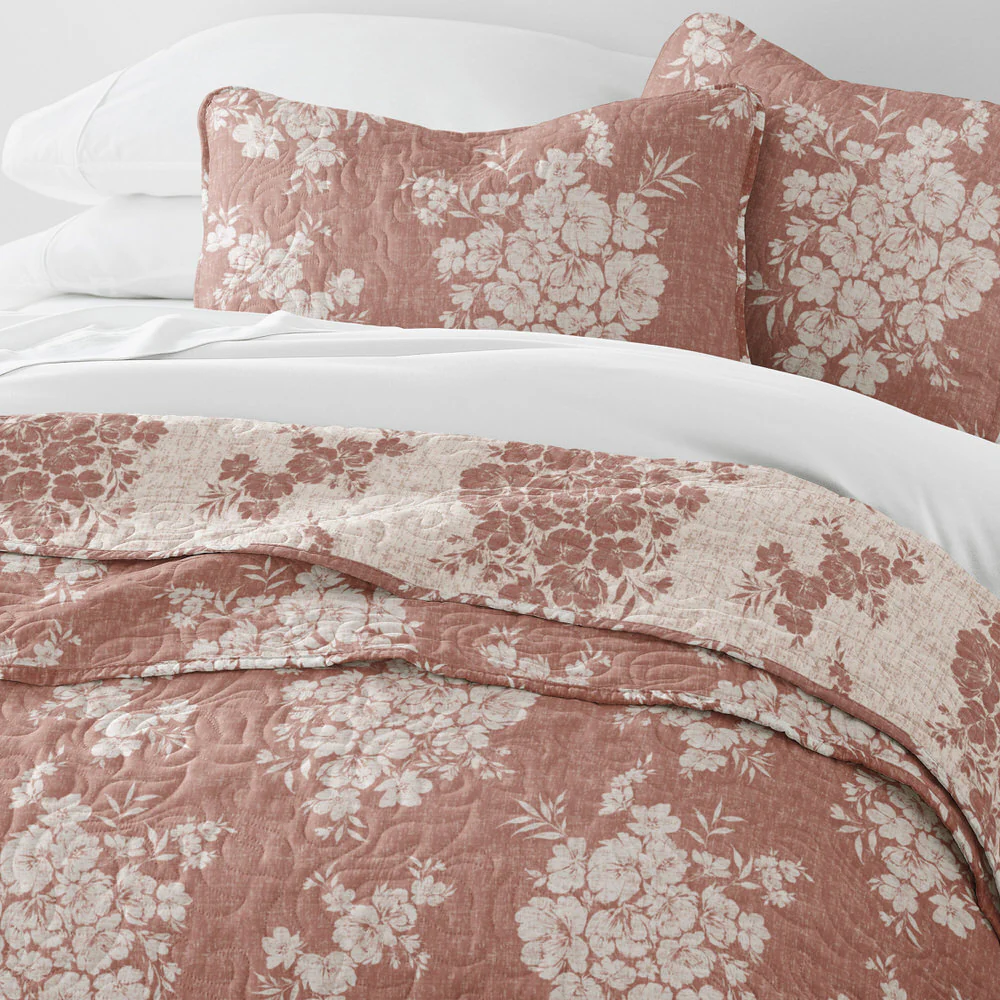 Distressed Bouquet Reversible Quilted Coverlet Set - Image 18