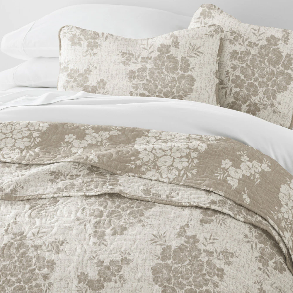 Distressed Bouquet Reversible Quilted Coverlet Set - Image 19