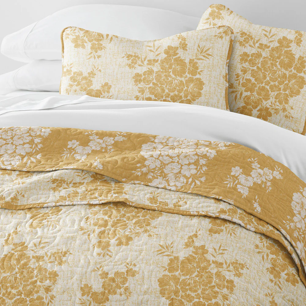 Distressed Bouquet Reversible Quilted Coverlet Set - Image 21