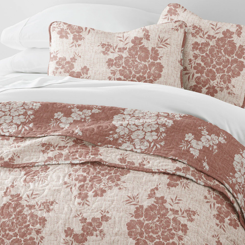 Distressed Bouquet Reversible Quilted Coverlet Set - Image 22