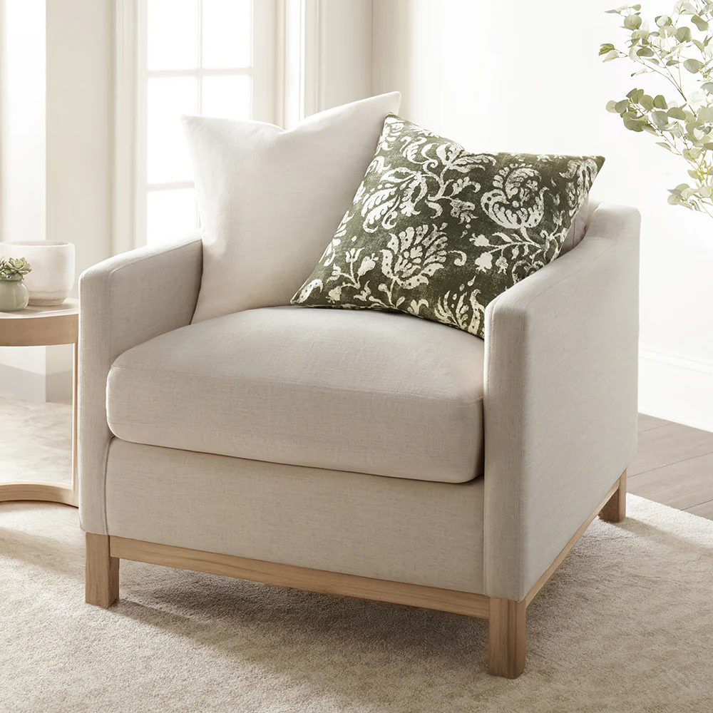 Distressed Floral Patterned Throw Pillow - Image 29