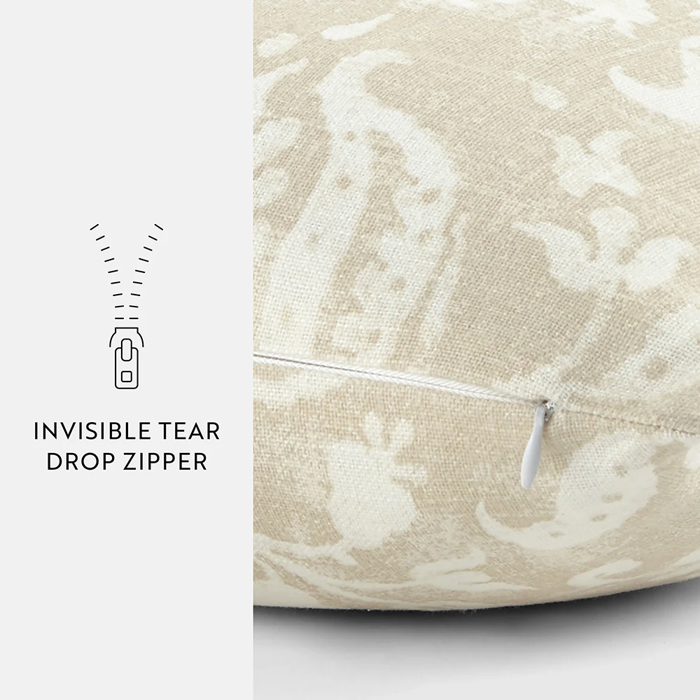 Distressed Floral Patterned Throw Pillow - Image 37