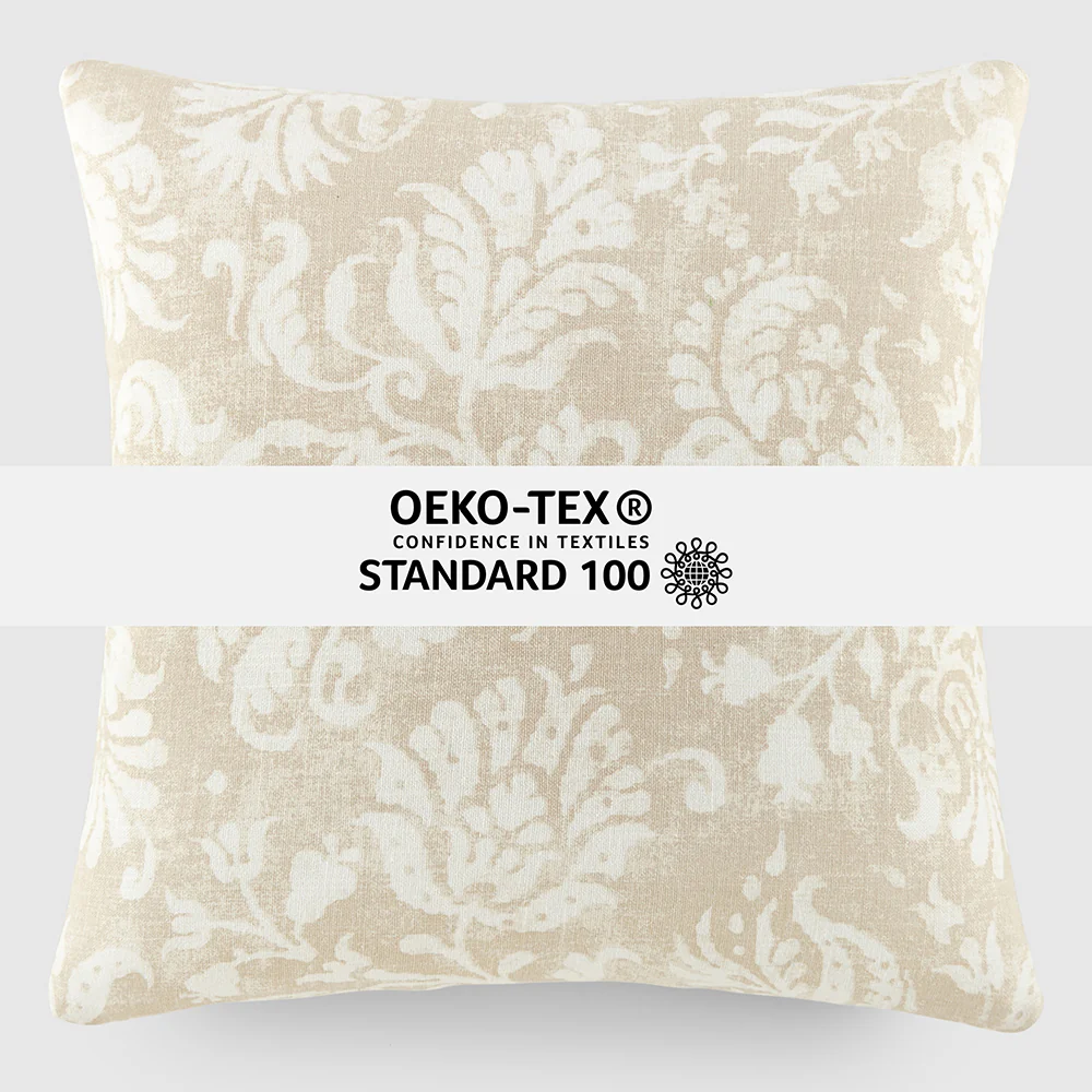 Distressed Floral Patterned Throw Pillow - Image 42