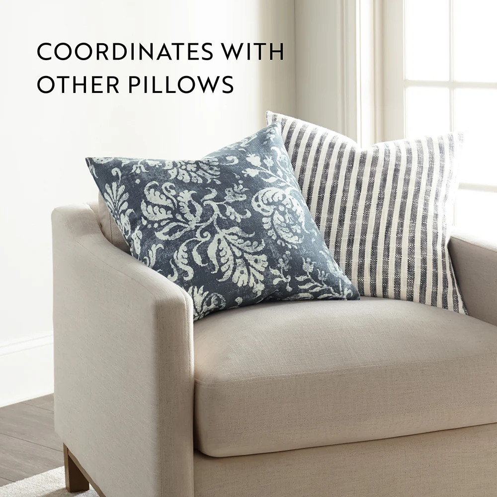 Distressed Floral Patterned Throw Pillow - Image 53