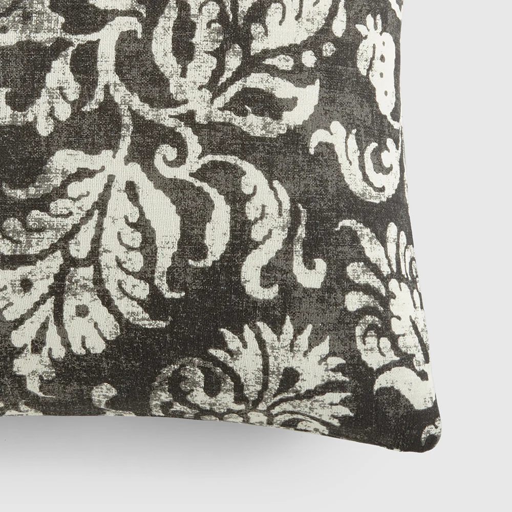 Distressed Floral Patterned Throw Pillow - Image 6