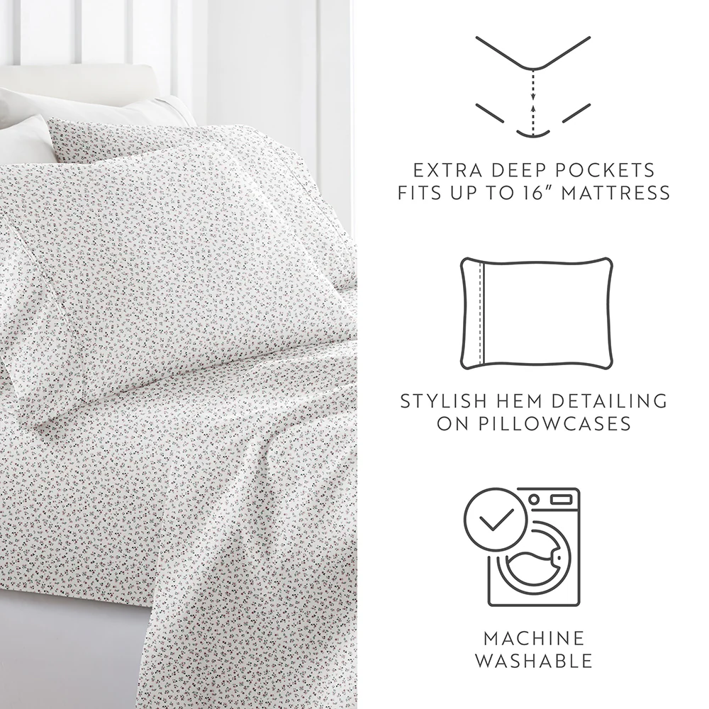 Ditsy Floral 4-Piece Pattern Sheet Set - Image 14