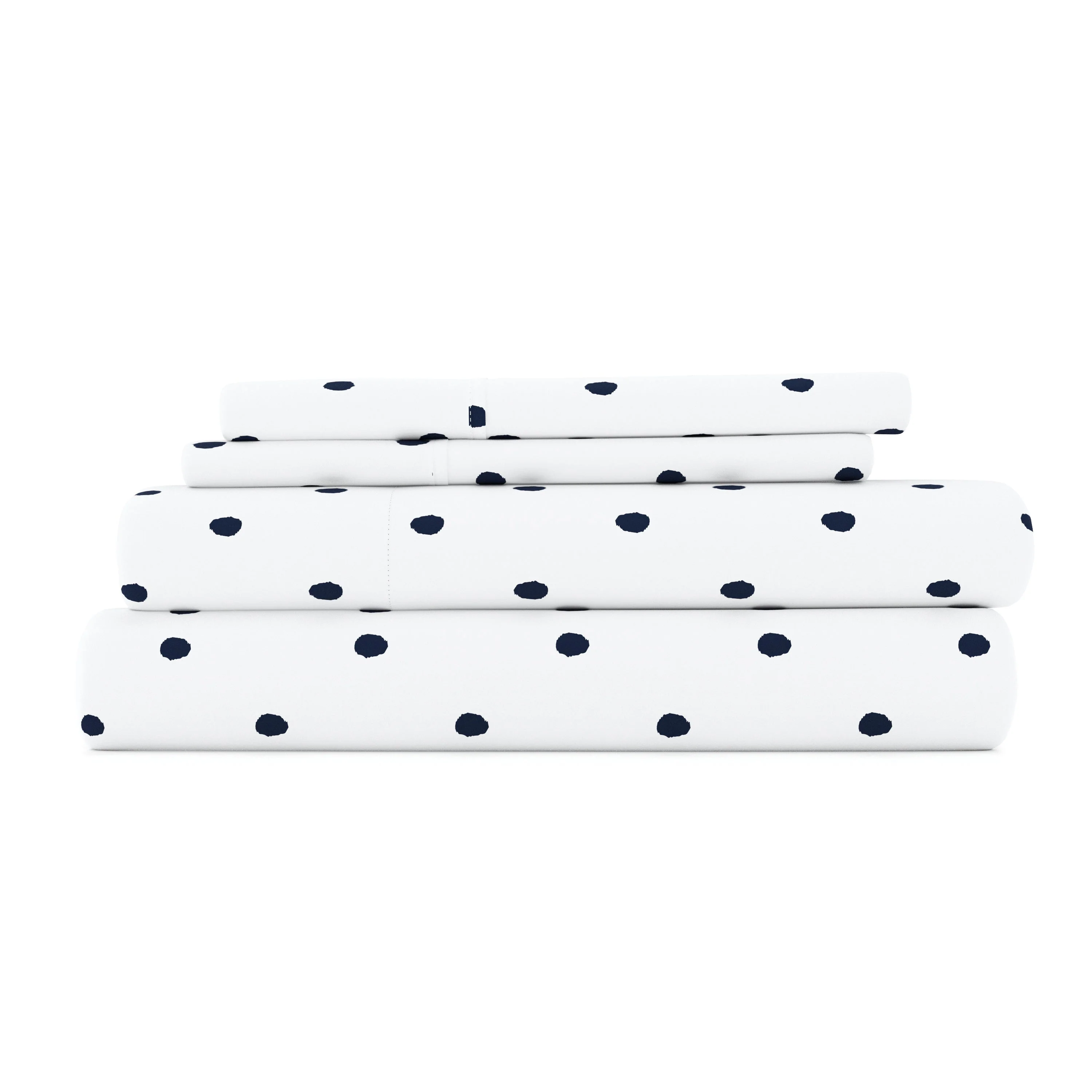 Dots Pattern 4-Piece Sheet Set - Sale