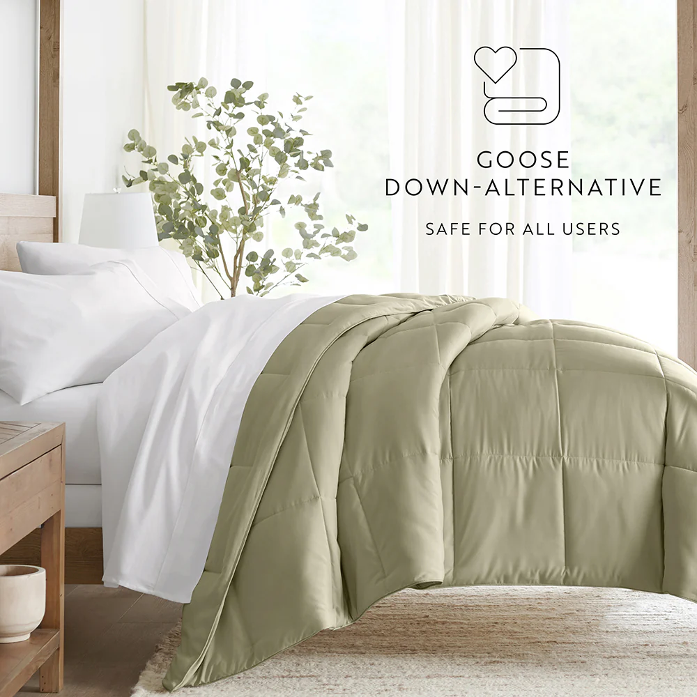 Solid Down-Alternative Comforter - Image 61