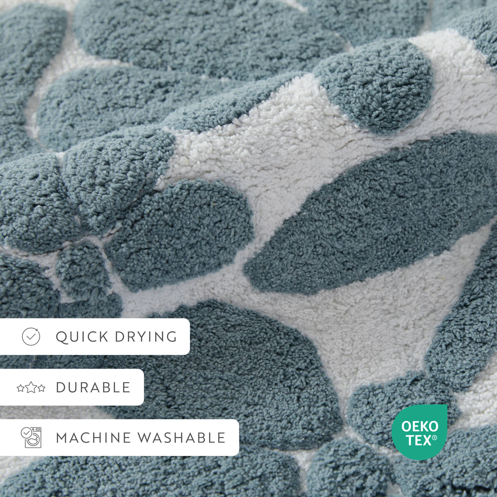100% Cotton Floral Patterned Bath Mat - Image 22