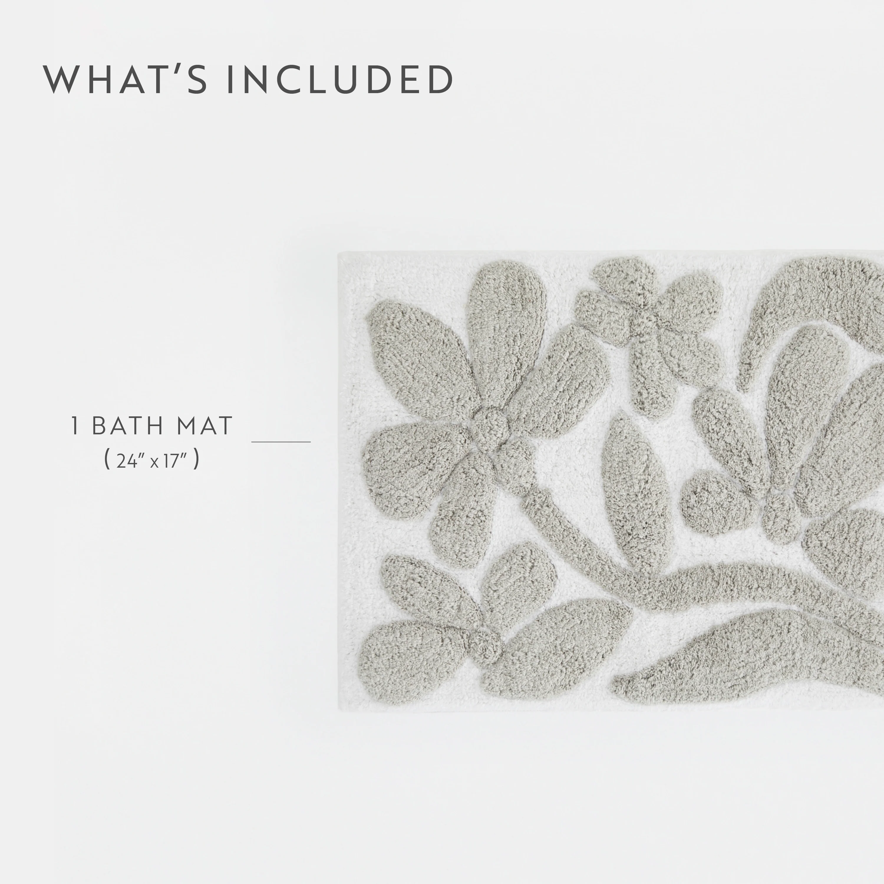 100% Cotton Floral Patterned Bath Mat - Image 31