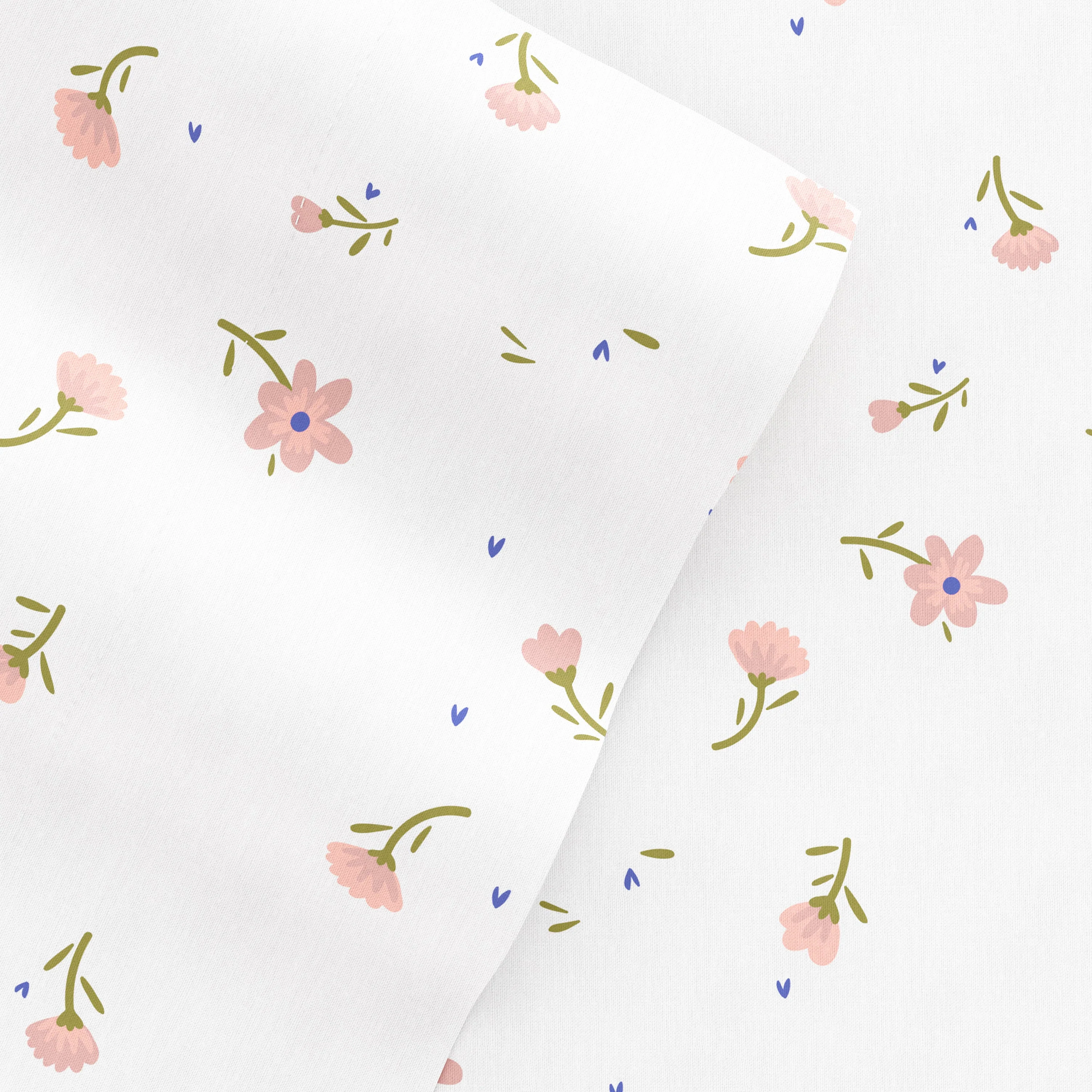 Floral Pattern 4-Piece Sheet Set - Sale - Image 3