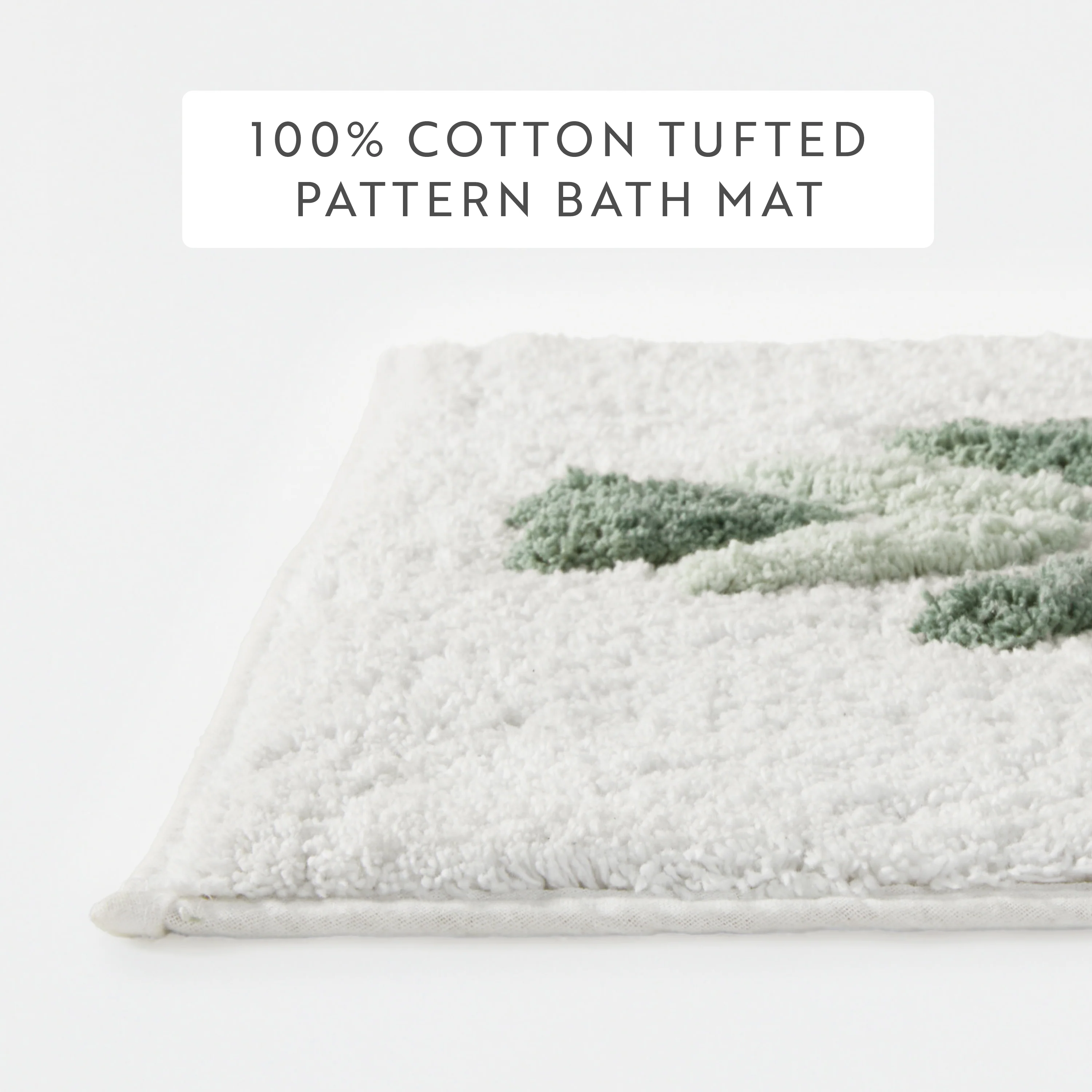 100% Cotton Flowers Patterned Bath Mat - Image 11