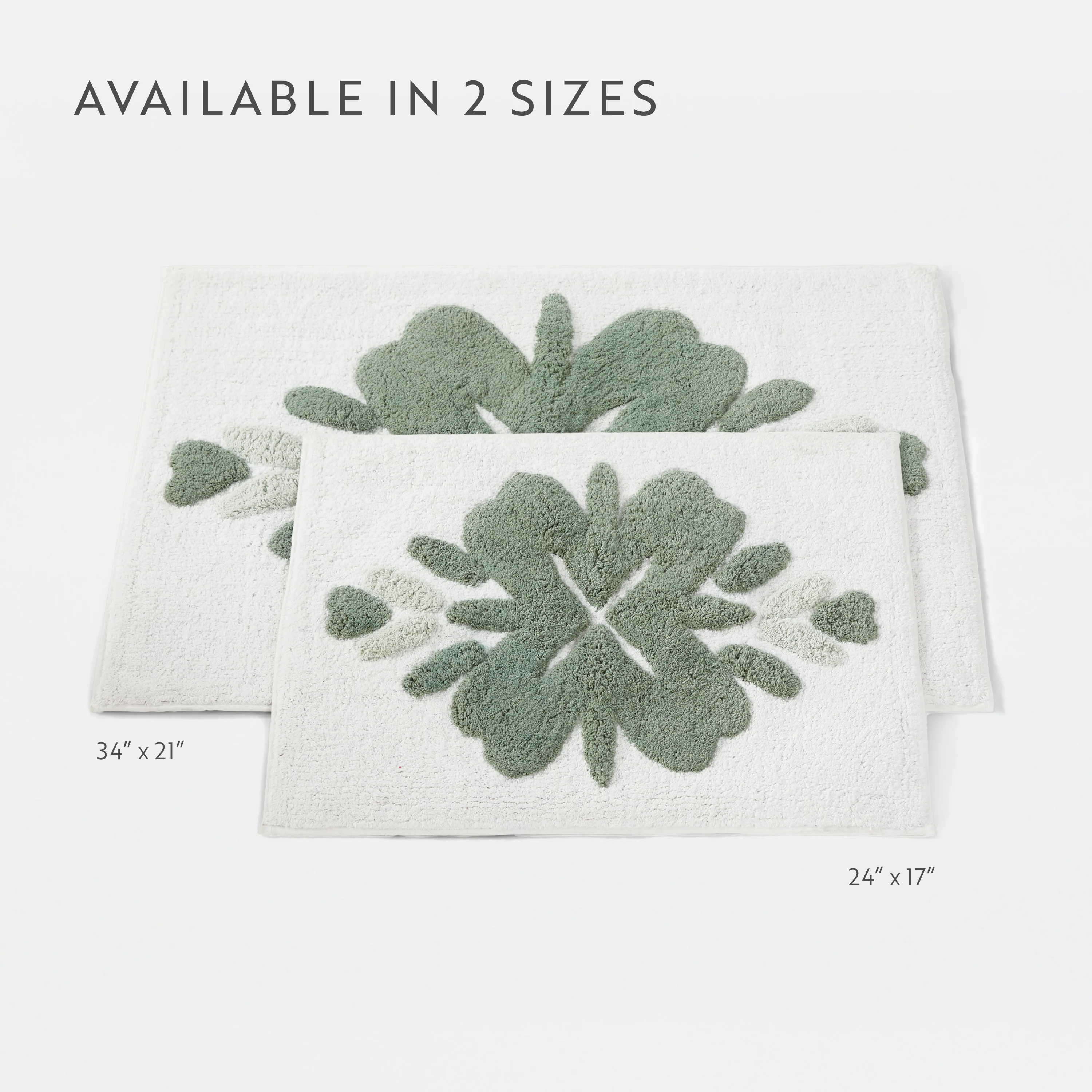 100% Cotton Flowers Patterned Bath Mat - Image 14